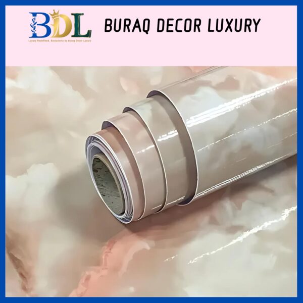 Oil-Proof Self Adhesive Sticker Marble Wallpaper